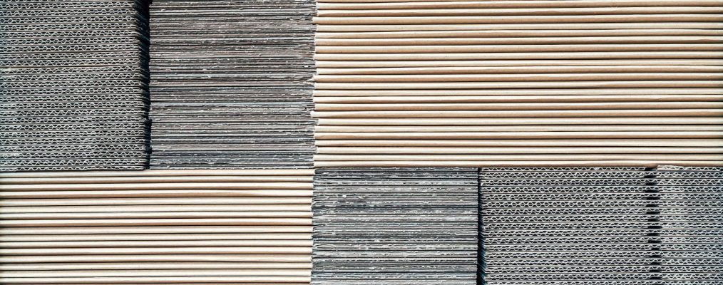 Stacks of cardboard